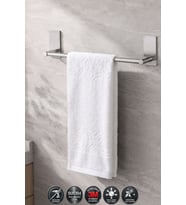 Banyo Havlu Askısı KARE Yapışkanlı Sistem