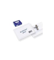 Rubenis Şeffaf İğneli Yaka Kartı Qn-001 50 Li (1 Paket 50 Adet)