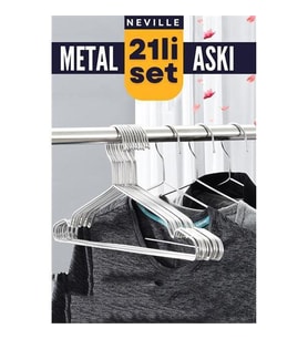 ModaCar Neville 21 Adet Metal Askı Seti