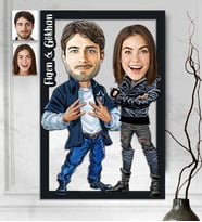 Kişiye Özel 3D  Ahşap Tablo Sevgili 30x40 -35