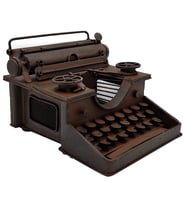 Vintage Metal Daktilo Dekor  El Yapımı Antik Biblo - Cafe - Bar - Ofis Dekorasyonu
