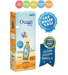 Ocean Omega 3 Portakallı Balık Yağı Şurubu 150 ml 8697595870761