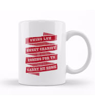 Rugby England Swing Low Sweet Chariot Banner Kupa Bardak Porselen