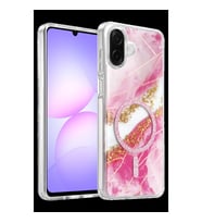 Onegif Samsung Galaxy A07 4g Lotus Simli Magsafe Kapak - Pembe