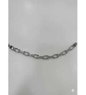 Rodyum Zirkon Taşlı Pirinç Cm Bileklik 17+2 Cm - Kbl0440