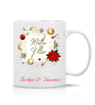 Yılbaşı Hediyesi Yeni yıl Hediyesi Çay Kahve Kupa Bardak-Happy christmas-Mutlu yıllar-2024-003