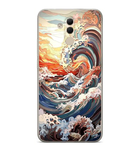 Huawei Mate 20 Lite Uyumlu Baskılı Yumuşak Silikon Şeffaf Telefon Kılıfı