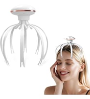 Ahtapod Model Baş Masaj Aleti Şarjlı Fizyoterapi Kafa Masajı Rahatlatma Dinlendirici ve Rahatlatıcı Massage Portatif Ergonomik Tasarım MD-877