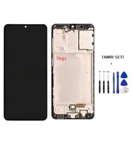 Tkgz - Samsung Galaxy A31 - SM-A315 Uyumlu Lcd Ekran Dokunmatik Servis ÇITALI + TAMİR SETİ