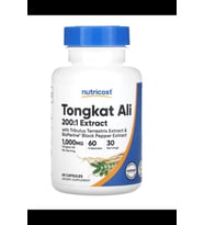 Nutricost Tongkat Ali 500mg 60 Capsules.TR TEK YETKİLİ SATICISINDAN.3933 (Renksiz)