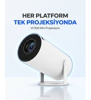 Hy300 Mini Projeksiyon 4k Destekli - Android Wifi Bluetooth