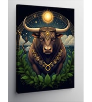 Kanvas Tablo Astrolojik Boğa Portresi