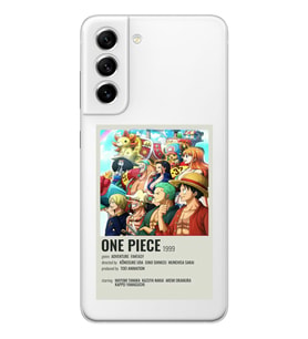 Samsung Galaxy S22 Uyumlu One Piece Desenli Şeffaf Telefon Kılıfı