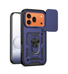 Honor 600 Pro 5G Kılıf Magnetik Standlı Kamera Korumalı Sürgülü Vega Kılıf