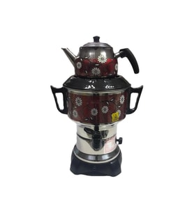 Aldente Dekorlu Elektrikli 4.5 L Çay Semaveri (Rose Gold Altın)