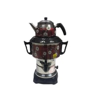 Aldente Dekorlu Elektrikli 4.5 L Çay Semaveri (Rose Gold Altın)