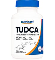 NUTRICOST TUDCA TAUROURSODEOXYCHOLIC ACID 250 MG 60 CAPSULES
