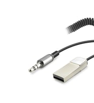 Aux Bluetooth Ses Alıcı Adaptör Dahili Kablolu Handsfree 3.5Mm - Siyah HD9005