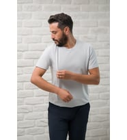 Paul Martin Slimfit Fit Bisiklet Yaka Rayon Kumaş Full Likralı T-shirt