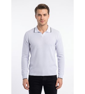 Erkek Spor Polo Yaka Mevsimlik Kazak BGL-ST05363