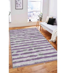 Mor Spor Kaymaz Tabanlı Makinede Yıkanabilir Halı FO05 - 100 x 160 cm