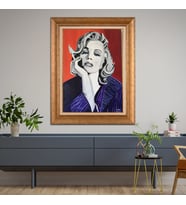 Altın Paspartulu Çerçeveli Tablo CV1606 (Gold)