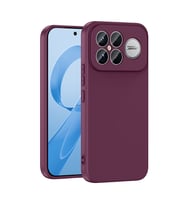 Xiaomi Poco F8 Ultra Kılıf Lansman Tasarım İç Yüzeyi Kadife Silikon (Koyu Mor)