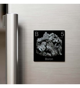 Boron (Bor) Elementi – Buzdolap Magneti – 9x9 cm