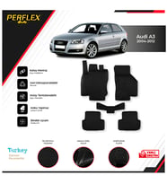AUDI A3 2004-2012 3D HAVUZLU PASPAS   (Siyah - Beyaz)