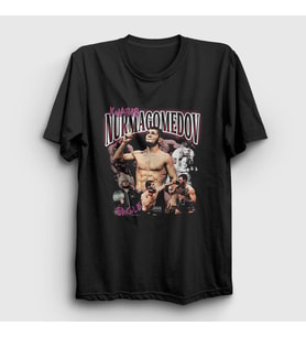 Presmono Unisex Siyah Punch Güreş Ufc Mma Khabib Nurmagomedov T-Shirt 513410tt