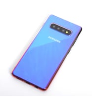 Galaxy S10 Plus Kılıf Parlak Renk Geçişli Kılıf (Pembe)