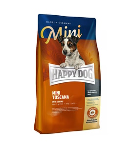 Happy Dog Mini Africa Deve Kuşu Etli ve Patatesli Küçük Irk Yetişkin Köpek Maması 4 kg