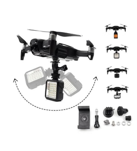 Dji Mavic Air Çok Fonksiyonlu Açı Ayarlı Mafsal Kit Işık ve Kamera Taşıma Adaptörü
