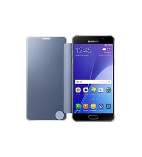 Galaxy A5 (2016) A510F ile Uyumlu Clear View Cover Siyah EF-ZA510CBEGWW