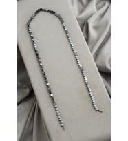 Hematit Doğal Taş Parlak Füme Kare Kesim 4x4mm Dizi [AA]