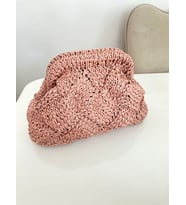 entrelak rafya clutch