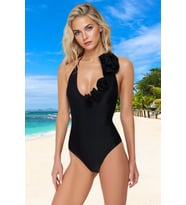 Mayo Havuz Mayosu Plaj Ve İçin Yüzme Şık Detaylı Yaz Koleksiyonu Swimsuit (Çok Renkli)
