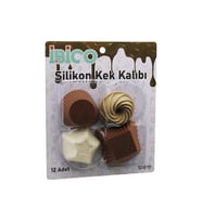 Muffin Kek Kalıbı Seti - 12'li Paket - Karışık Şekilli Set