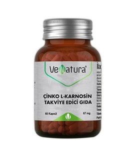 Venatura Çinko L-Karnosin 67mg 60 Kapsül