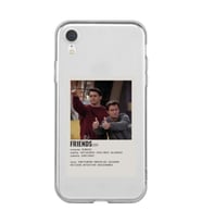 Iphone XR Uyumlu Friends Tasarımlı Şeffaf Telefon Kılıfı