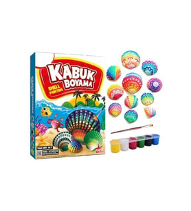 HAyal Sepeti Kabuk Boyama Seti, Deniz Kabuğu Boyama, Shell Painting, Boyama Seti