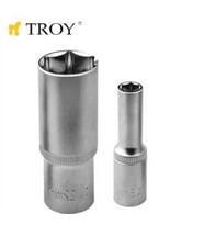 TROY 26113 1/2” Lokma (Ölçü 14mm-Ø19,5mm-Uzunluk 50mm) (Metal)