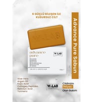 W-Lab Cosmetics Advance Pure Aloe Vera, Argan Yağı, Kojik Asit, Kolajen, Salisilik Asit, Zerdeçal Multi Sabun 125 g