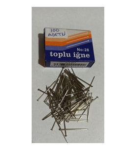hagiki (24 Adet) Metal Başlı Toplu İğne No 28 (24Adet)