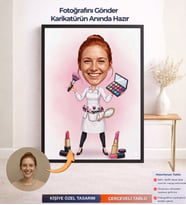 Kişiye Özel Karikatür Çerçeveli Tablo ,Kişiye Özel Çerçeveli Tablo,Kişiye Özel Karikatür,Karikatür Biblo