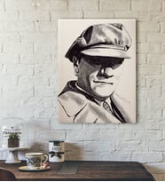BK Home Karakalem Atatürk Tasarımlı Kanvas Tablo-3