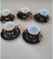 5 Lİ atlı kahve seti