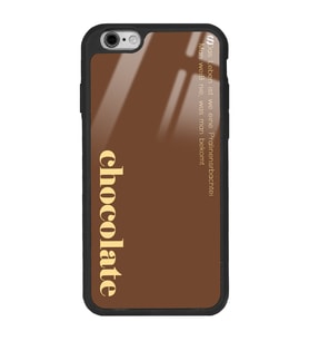 iPhone Modellerine Uyumlu Choclate Tasarımlı Glossy Telefon Kılıfı