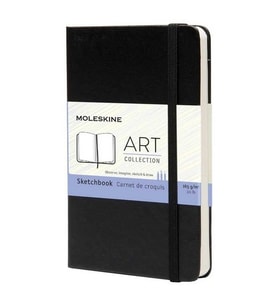 Moleskine Sert Kapak Eskiz Defteri Siyah (13x21)