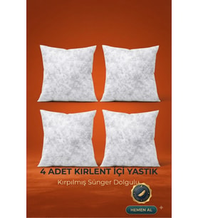 4’lü Kırlent İç Dolgusu,Kırpık Süngerli İç Dolgu,Kırlent İçi,Koltuk Kırlent Dolgusu,Kırlent İçi Yastık,Astar, 45x45